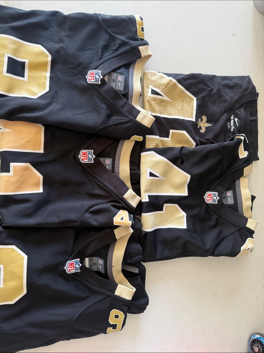 NFL Black and Gold New Orleans Saints Player Jerseys Pack-youth